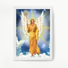 Quadro Decorativo Arcanjo Jofiel 45x34cm - Com Vidro Moldura: