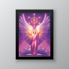 Quadro Decorativo Arcanjo Metatron 45x34cm Moldura:madeira Pr
