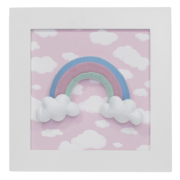 Quadro Decorativo Arco-íris Quarto Bebê Infantil