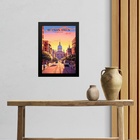 Quadro Decorativo Argentina - Buenos Aires 45x34cm - Com Vidr