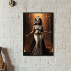 Quadro Decorativo Arquétipo Cleópatra Negra 45x34cm - Com Vid