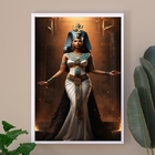 Quadro Decorativo Arquétipo Cleópatra Negra 45x34cm - Com Vid