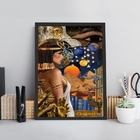 Quadro Decorativo Arquétipo Da Cleópatra 24x18cm Moldura:made