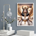 Quadro Decorativo Arquétipo Deusa Ísis 45x34cm - Com Vidro Mo