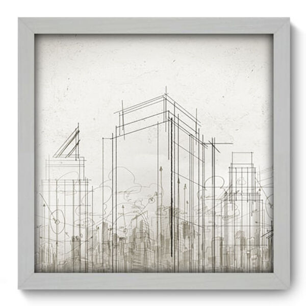 Quadro Decorativo - Arquitetura - 33cm X 33cm - 009qnubb
