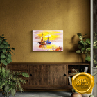 Quadro Decorativo Art Paisagem Veleiro Por Do Sol Entardecer