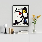 Quadro Decorativo Arte Abstrata Joan Miró 33x24cm Moldura:mad