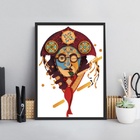 Quadro Decorativo Arte Cangaceiro 33x24cm Moldura:madeira Pre