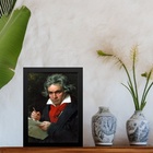 Quadro Decorativo Arte Clássica - Beethoven 33x24cm Moldura P