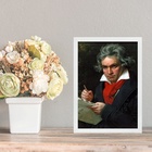 Quadro Decorativo Arte Clássica - Beethoven 45x34cm Moldura B