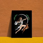 Quadro Decorativo Arte Deusa Artemis 24x18cm - Com Vidro Mold