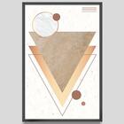 Quadro Decorativo Arte Geométrica 60x90x2,8 Pvc Luven Pre