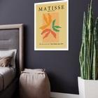 Quadro Decorativo Arte Matisse Kraft  - 70x50cm Moldura Branca