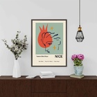 Quadro Decorativo Arte Matisse - Nice 24x18cm Moldura Preta