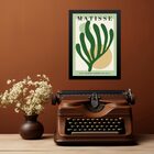 Quadro Decorativo Arte Matisse Verde 33x24cm - Com Vidro Mold