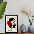 Quadro Decorativo Arte O Fantasma Da Ópera 24x18cm - Com Vidr