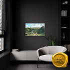 Quadro Decorativo Arte Pintura Paisagem Verde Natureza Sala