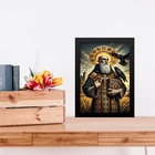 Quadro Decorativo Arte São Bento 45x34cm - Com Vidro Moldura
