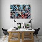 Quadro Decorativo Arte Urbana Abstrato Kawhai - 90x60cm