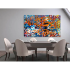 Quadro Decorativo Arte Urbana Abstrato Ufos - 120x60cm