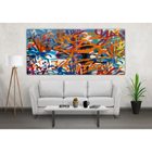 Quadro Decorativo Arte Urbana Abstrato Ufos - 120x60cm