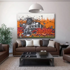Quadro Decorativo Arte Urbana Musical Play Music - 150x100cm