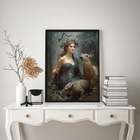 Quadro Decorativo Artemis- Deusa Da Natureza 24x18cm - Com Vi