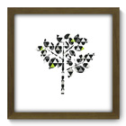 Quadro Decorativo - Árvore - 33cm X 33cm - 450qddm