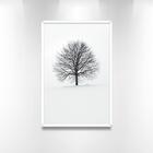 Quadro Decorativo Arvore De Inverno Ii 60x90x2,8 Luven Bra