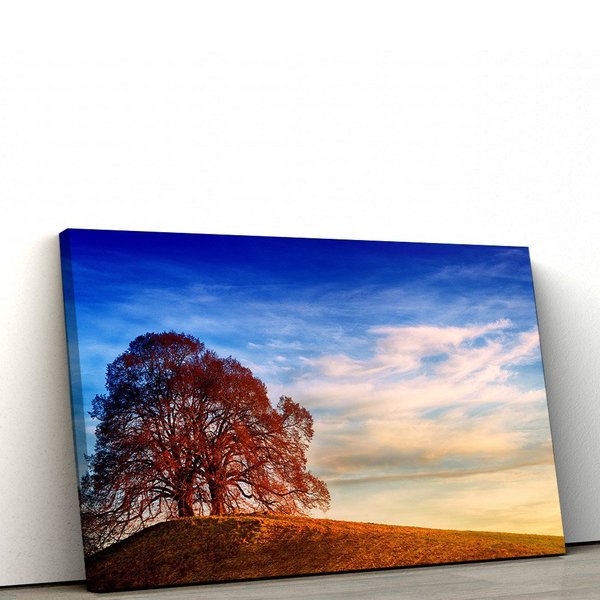 Quadro Decorativo Arvore No Monte 100x50cm Para Sala Leroy Merlin