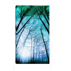 Quadro Decorativo Árvoredo Floresta Azul 55x100cm