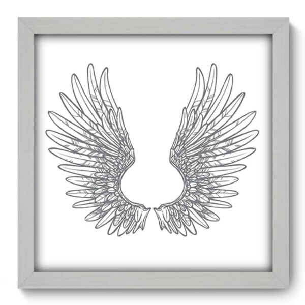Quadro Decorativo - Asas - 33cm X 33cm - 422qddb