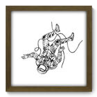 Quadro Decorativo - Astronauta - 33cm X 33cm - 103qddm