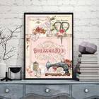 Quadro Decorativo Atelier De Costura 33x24cm Moldura:madeira