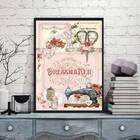 Quadro Decorativo Atelier De Costura 45x34cm Moldura:madeira