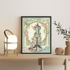 Quadro Decorativo Atelier De Costura Vintage 24x18cm Moldura: