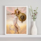 Quadro Decorativo Atena- Deusa Da Sabedoria 45x34cm - Com Vid