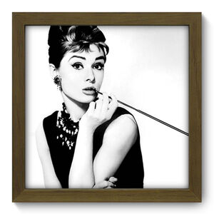 Quadro Decorativo Audrey Hepburn 22cm X 22cm 014qdhm Leroy Merlin