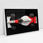 Quadro Decorativo Automobilismo - 50x70cm Moldura Branca