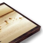 Quadro Decorativo Aves com Moldura Freijó 90x40cm Tropical