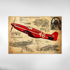 Quadro Decorativo Avião Vintage Para Quarto