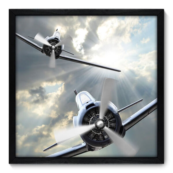 Quadro Decorativo - Aviões - 50cm X 50cm - 005qndcp