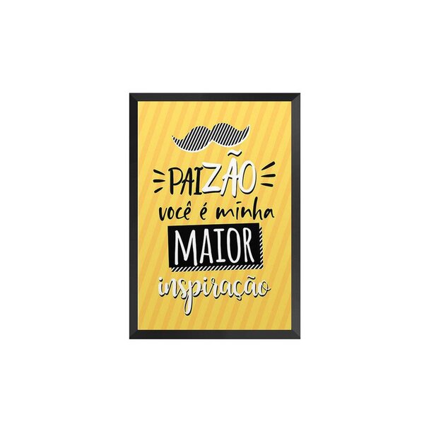 Quadro Decorativo Avulso Frases Pai Inspiração