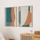 Quadro Decorativo Azul 1 Multicolorido com Vidro 40x60cm Arte Própria