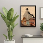 Quadro Decorativo Baiana Bahia 33x24cm - Com Vidro Moldura:ma