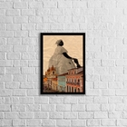 Quadro Decorativo Baiana Bahia 45x34cm - Com Vidro Moldura:ma