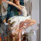 Quadro Decorativo Bailarina 1 Peça M2