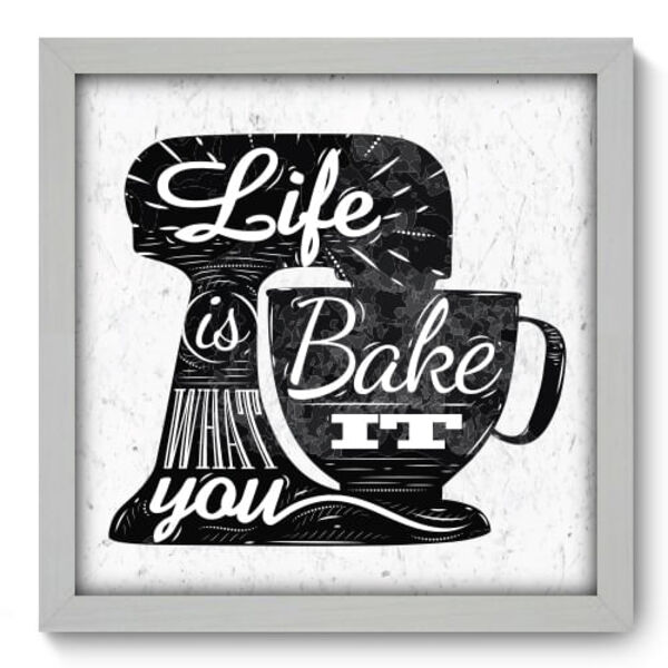 Quadro Decorativo - Bake - 33cm X 33cm - 058qdcb