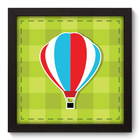 Quadro Decorativo - Balão - 22cm X 22cm - 025qdbp