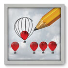 Quadro Decorativo - Balão - 33cm X 33cm - 315qddb
